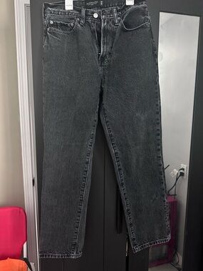 Abercrombie & Fitch Black High-Rise Loose Jeans